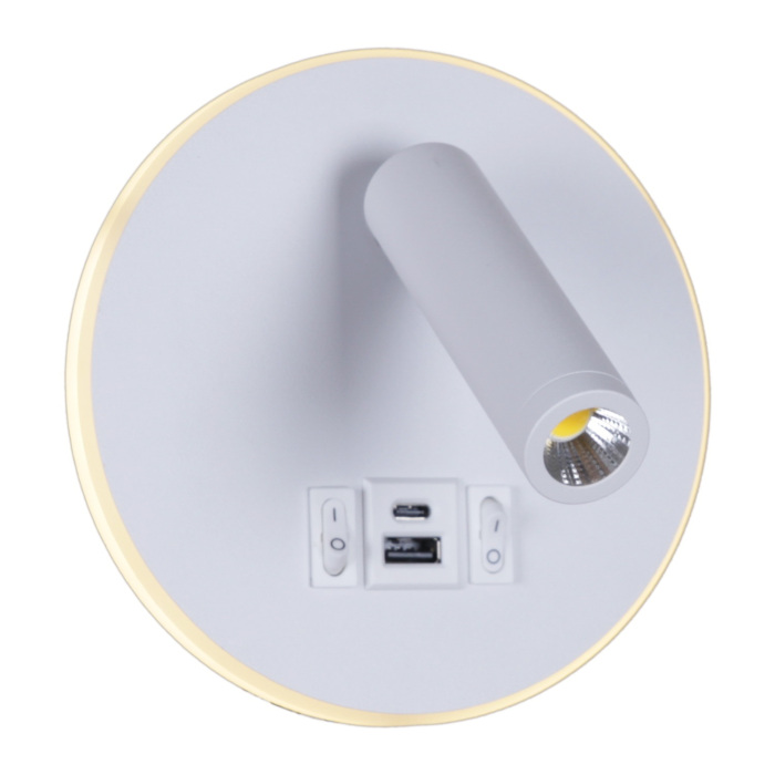 86203-9.2-001KT LED12W+USB WT Reluce