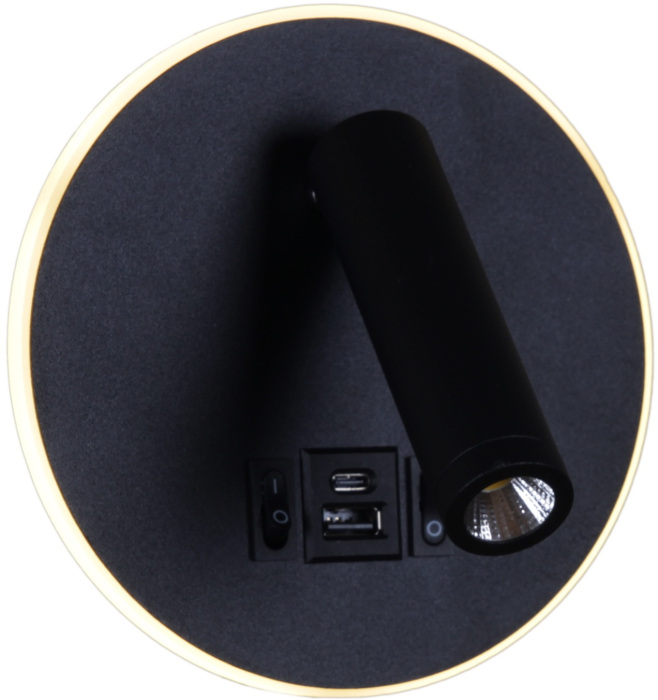 86203-9.2-001KT LED12W+USB BK Reluce