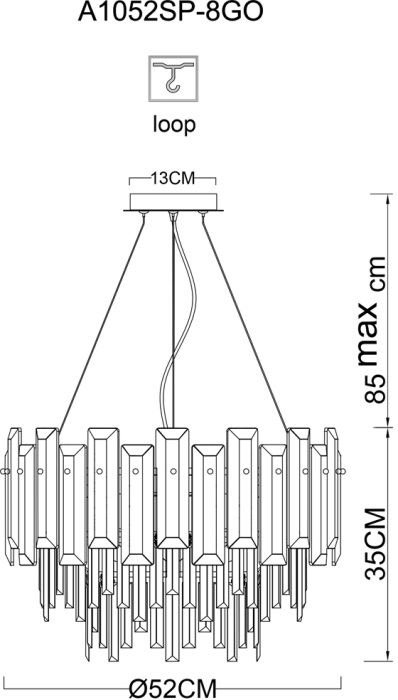 A1052SP-8GO Arte Lamp