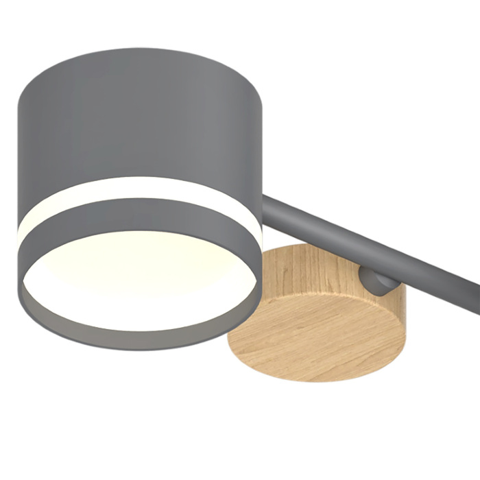 68730-0.3-10 GX53 GREY+WOOD Reluce