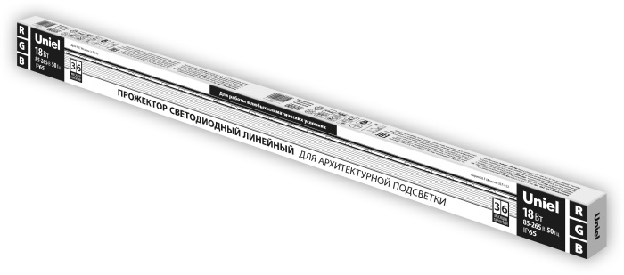 ULF-L52-18W/RGB/L100 220V IP65 SILVER Uniel