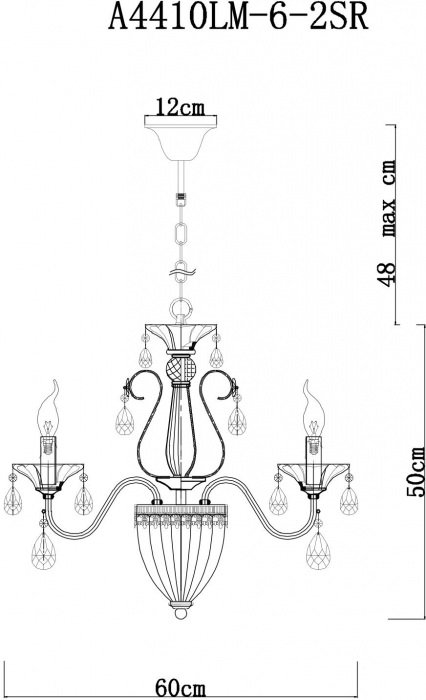 A4410LM-6-2SR Arte Lamp