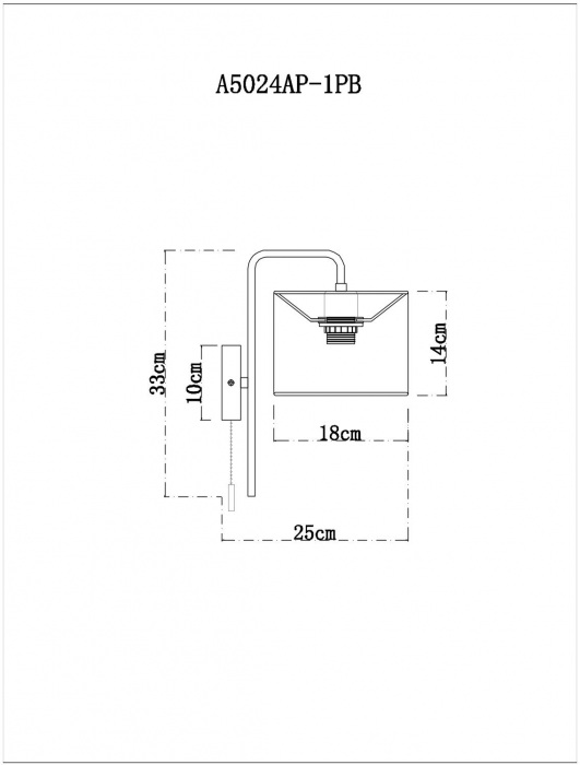 A5024AP-1PB Arte Lamp