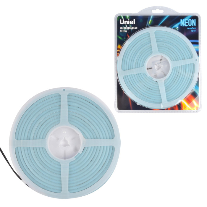 ULS-N01-2835-120LED/m-6mm-IP67-DC12V-9W/m-5M-LIGHTBLUE блистер Uniel