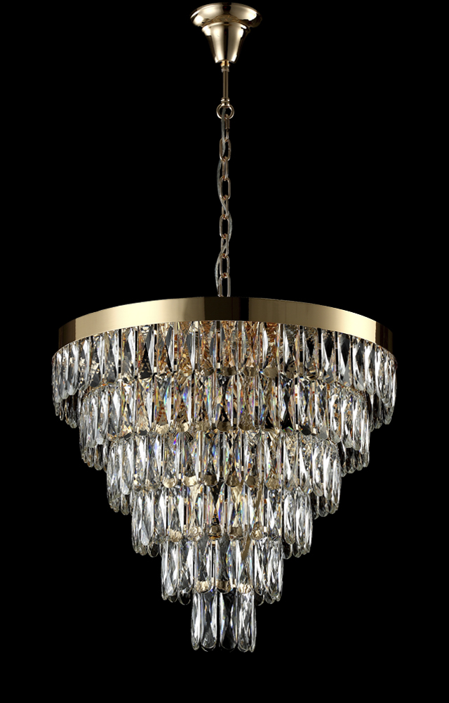 ABIGAIL SP-PL15 D620 GOLD/TRANSPARENT Crystal Lux