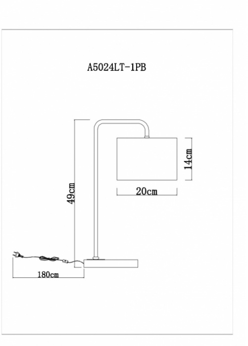 A5024LT-1PB Arte Lamp