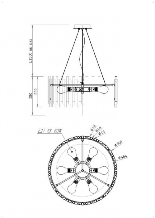 MOD136PL-06BS Maytoni