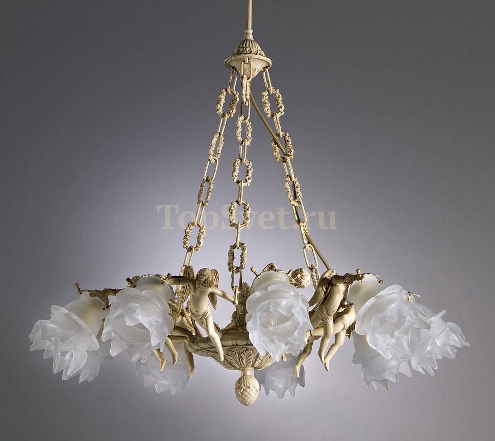 2081/6 IVORY- WHITE GLASS Nervilamp