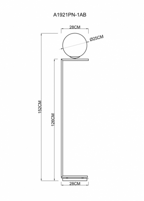 A1921PN-1AB Arte Lamp