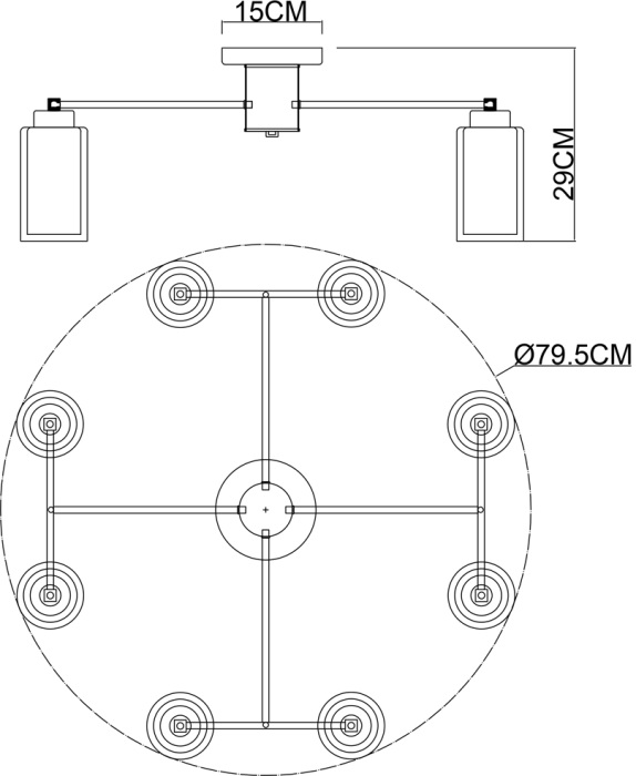 A7027PL-8BK Arte Lamp