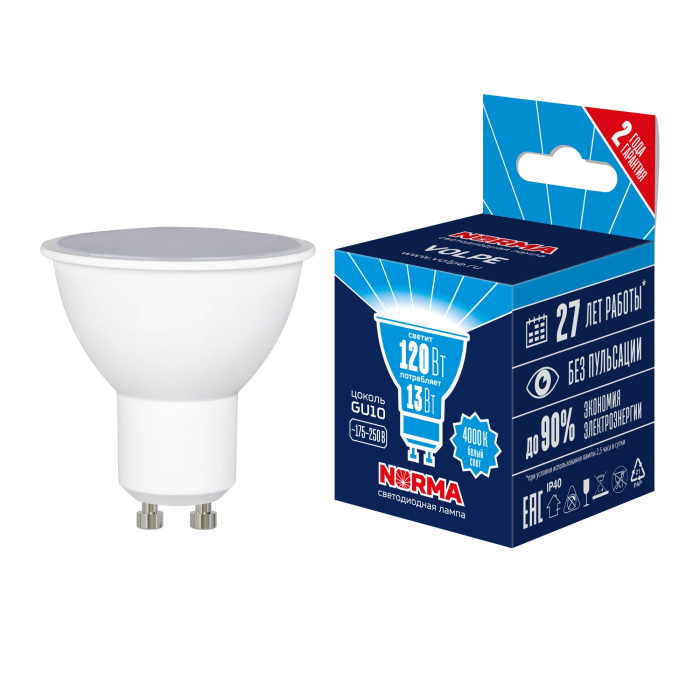 LED-JCDR-13W/4000K/GU10/NR Volpe