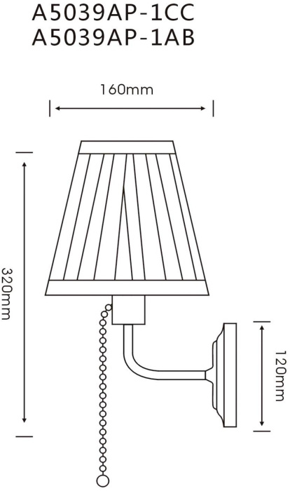 A5039AP-1CC Arte Lamp
