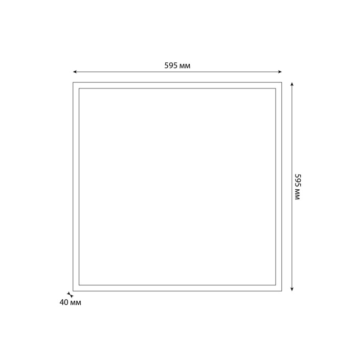 ULP-6060 54W/5000K/LL IP40 PREMIUM OPAL WHITE Uniel