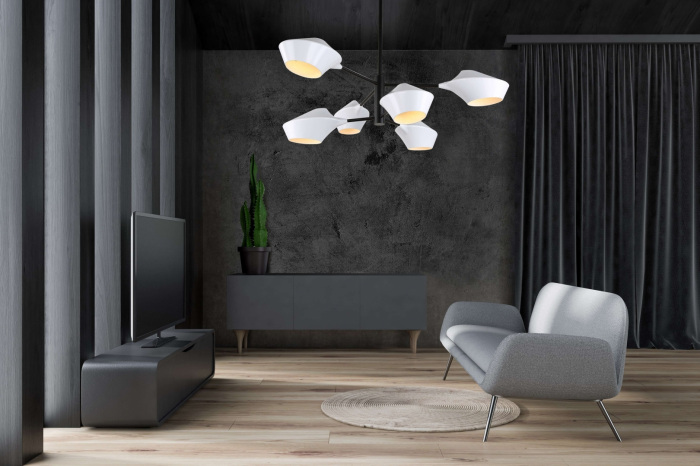 LDP 6037-6 WT+BK Lumina Deco