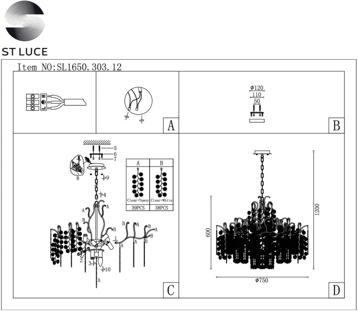 SL1650.303.12 ST Luce