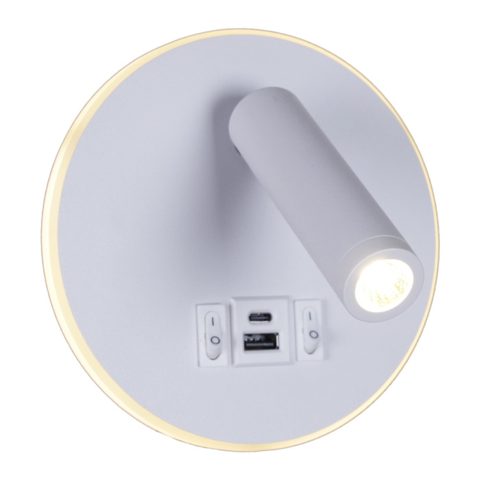 86203-9.2-001KT LED12W+USB WT Reluce