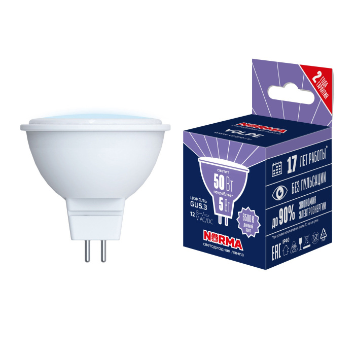 LED-MR16-5W/6500K/GU5.3/FR/NR_
