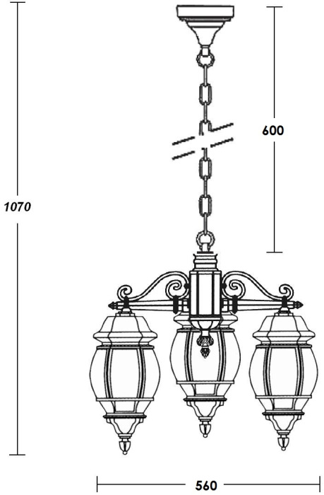 83470S/3 Bl Oasis Light