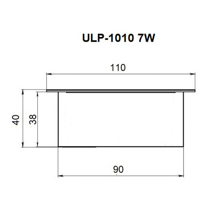 ULP-1010 7W/4000К IP40 GRILYATO OPAL BLACK Uniel