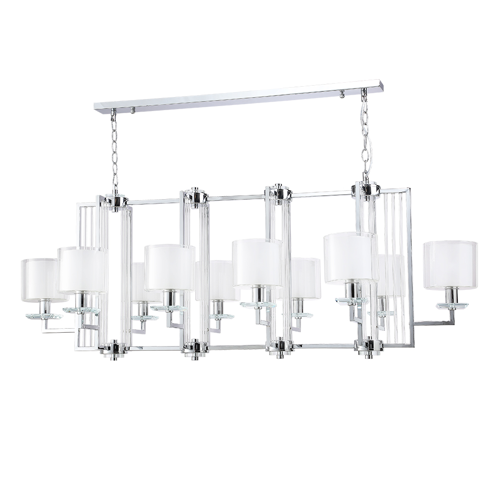 NICOLAS SP10 L1300 NICKEL/WHITE Crystal Lux