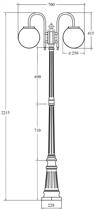 88209SA/10/down Bl Oasis Light