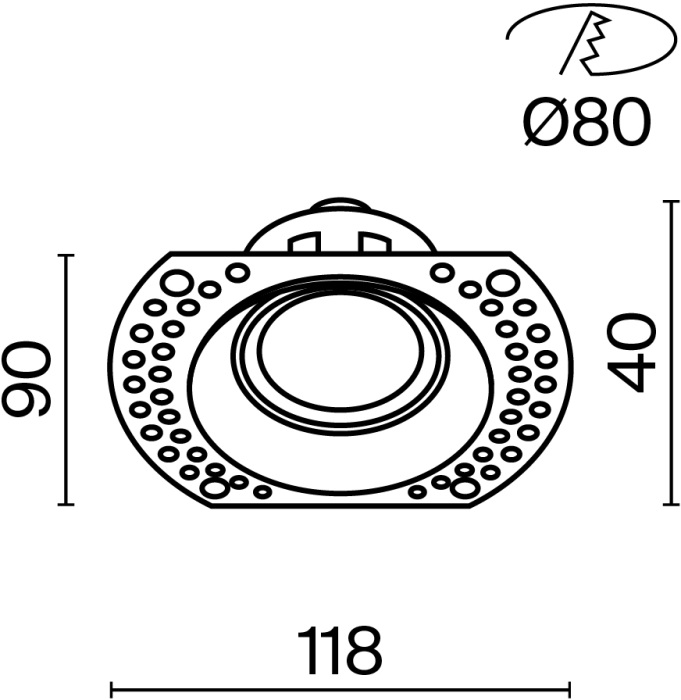 DL042-01-RD-W Maytoni