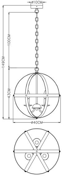 A1087SP-3BR Arte Lamp