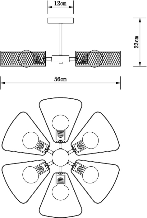 A7044PL-6BK Arte Lamp
