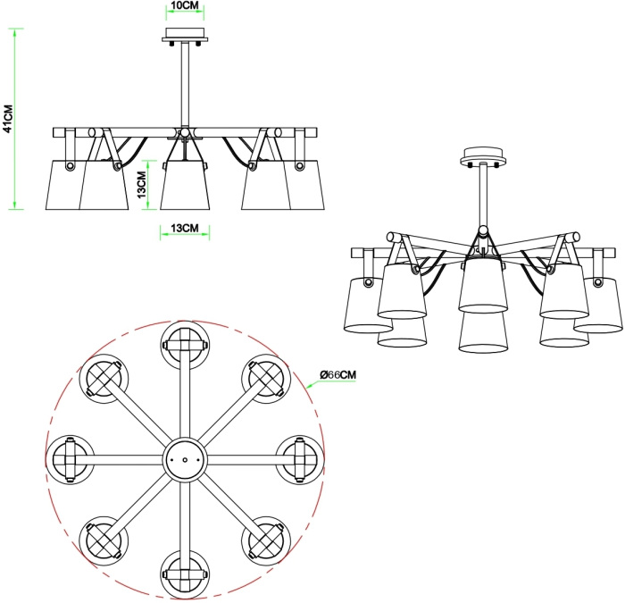 A7032PL-8WH Arte Lamp