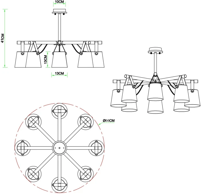 A7032PL-8WH Arte Lamp