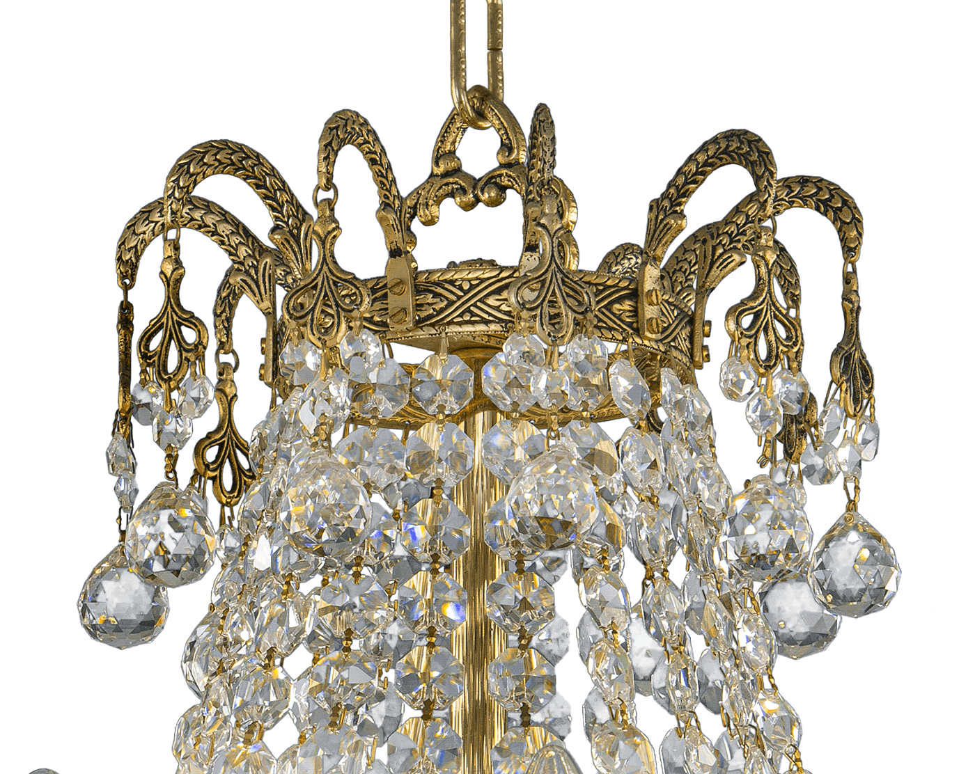 AS/903/60/24 Gold Ox.Baii & Basket Asfour Crystal