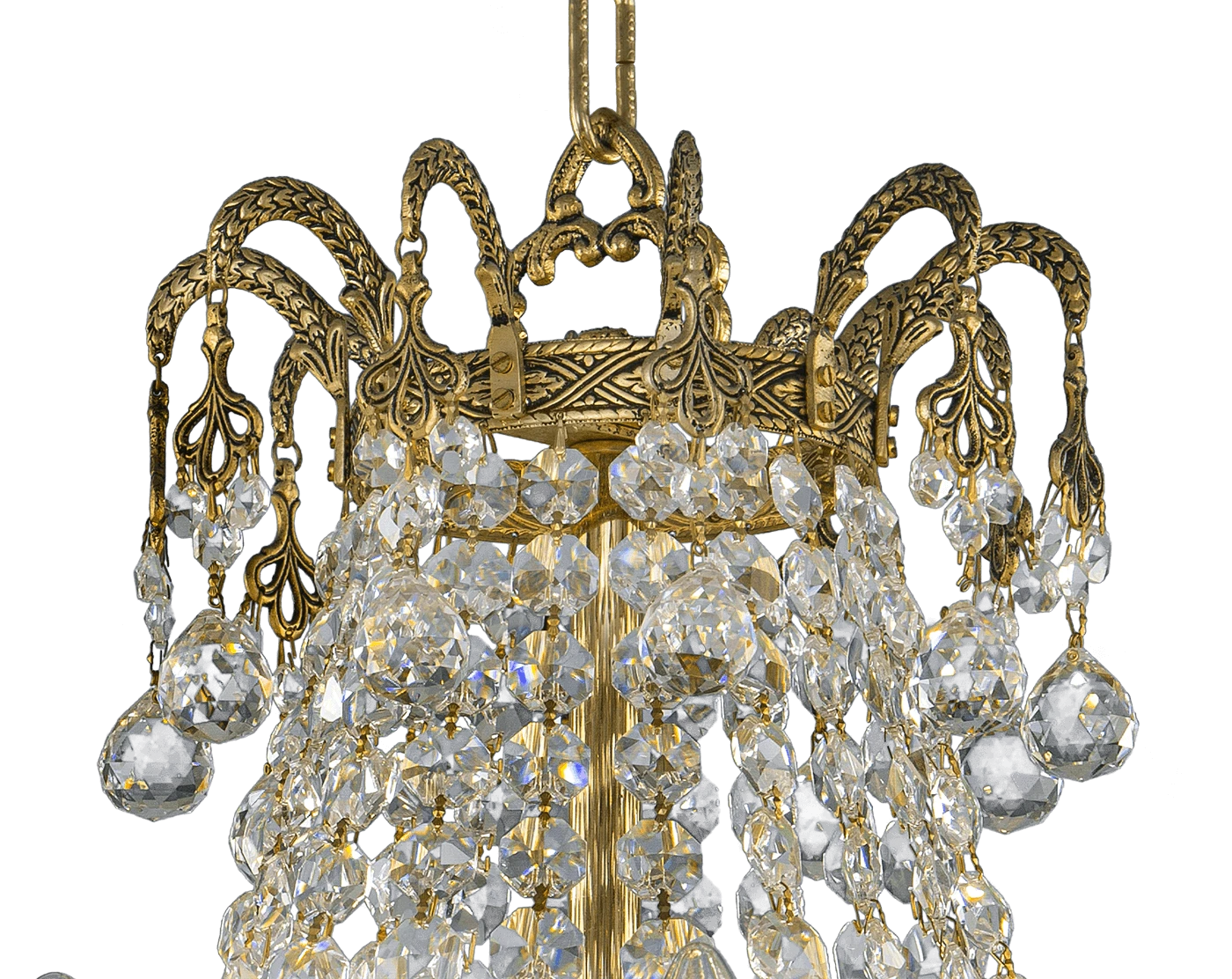 AS/903/60/24 Gold Ox.Baii & Basket Asfour Crystal