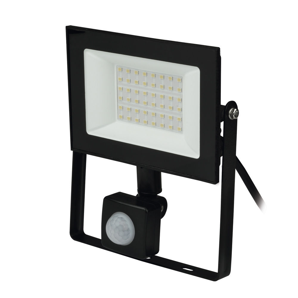 ULF-F62-50W/6500K SENSOR IP54 200-240В BLACK Uniel