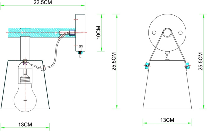 A7032AP-1BK Arte Lamp
