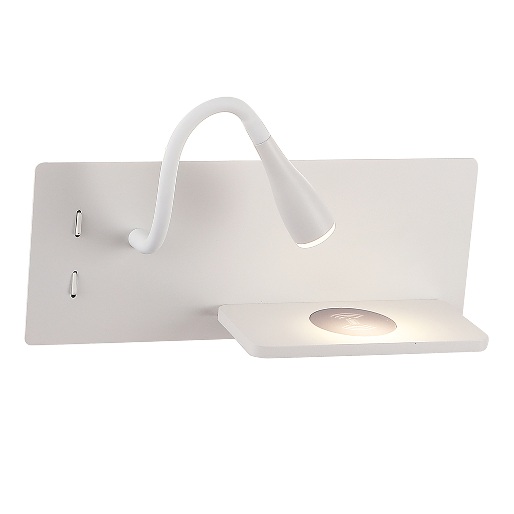 CLT 217W Qi+USB WH Crystal Lux