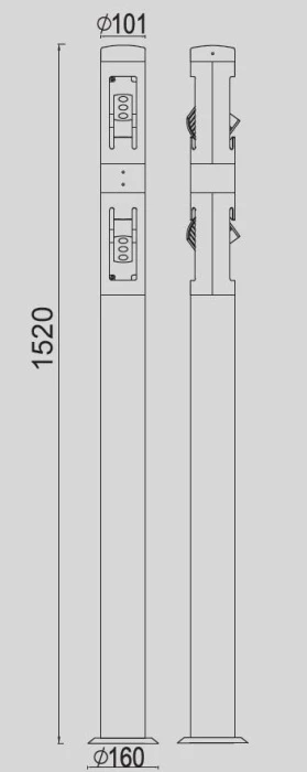 W6142-2-1500 Gr Oasis Light