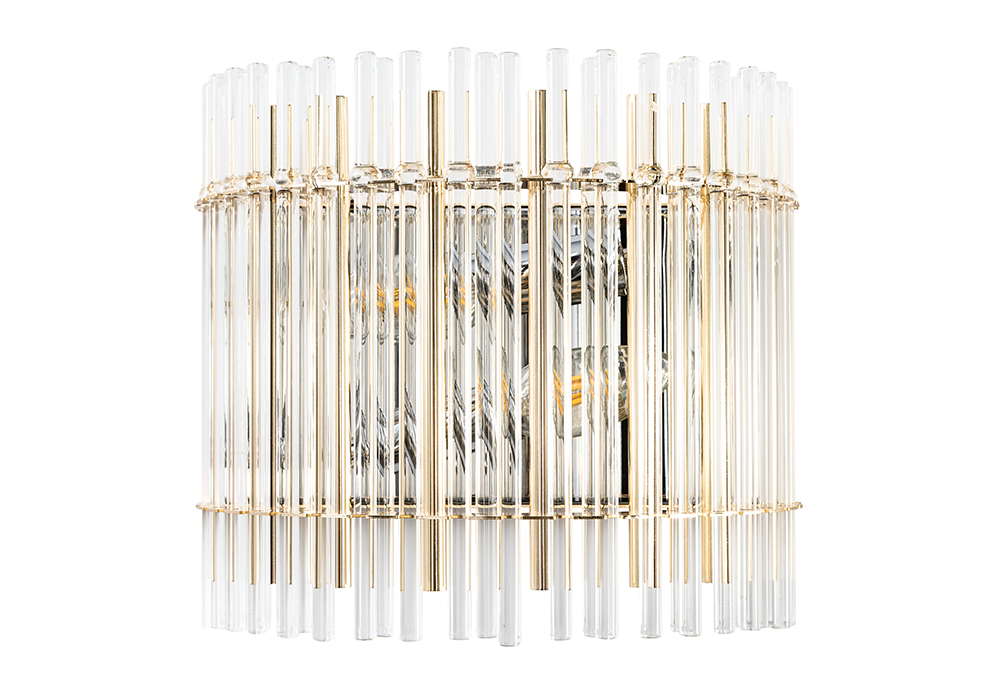 AURELIO AP2 GOLD+CHROME/TRANSPARENT Crystal Lux
