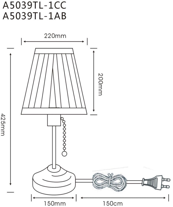 A5039TL-1AB Arte Lamp