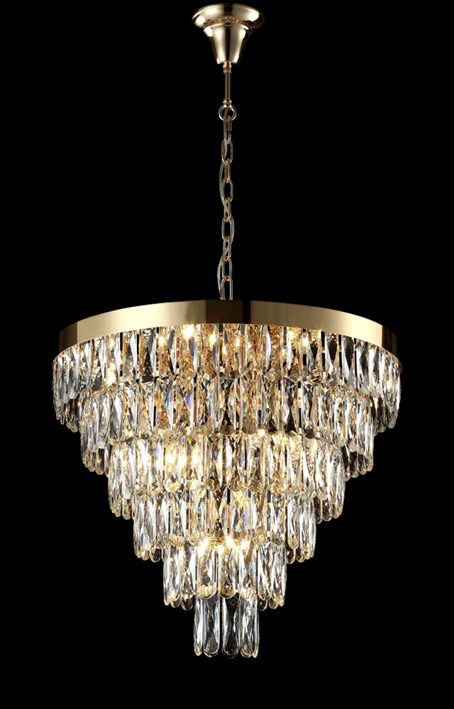 ABIGAIL SP-PL15 D620 GOLD/TRANSPARENT Crystal Lux