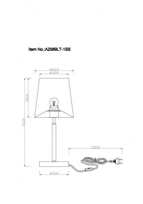 A2589LT-1SS Arte Lamp