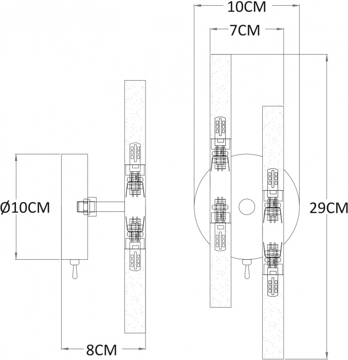 A7410AP-4PB Arte Lamp