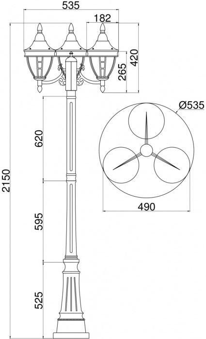 O026FL-03B Maytoni