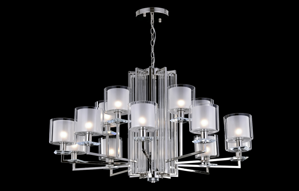 NICOLAS SP-PL10+5 NICKEL/WHITE Crystal Lux