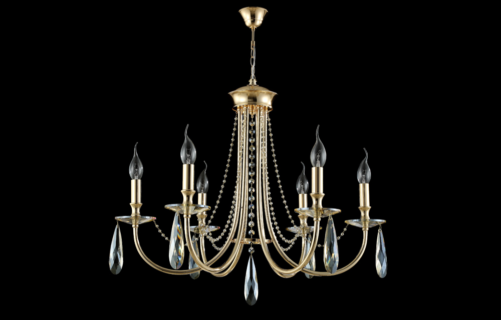 VICTORIA SP6 GOLD/AMBER Crystal Lux