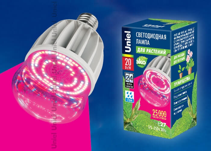 LED-M80-20W/SP/E27/CL ALS55WH картон Uniel