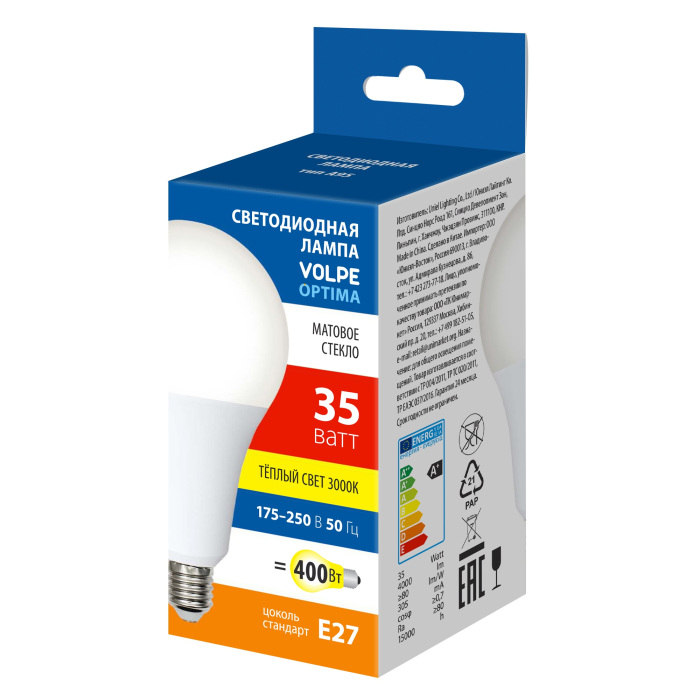 LED-A95-35W/3000K/E27/FR/SLS Volpe