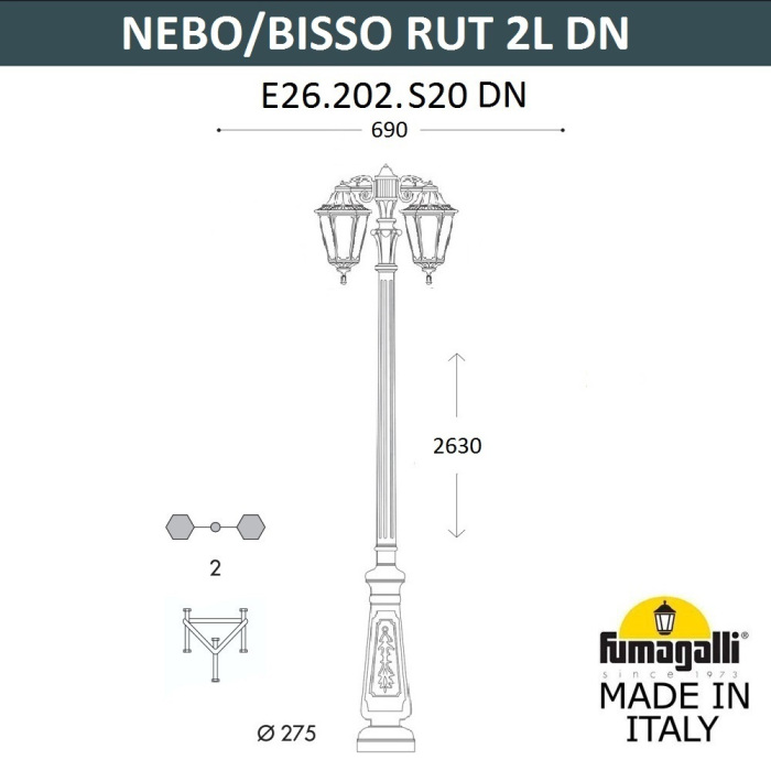 E26.202.S20.AXE27 DN Fumagalli
