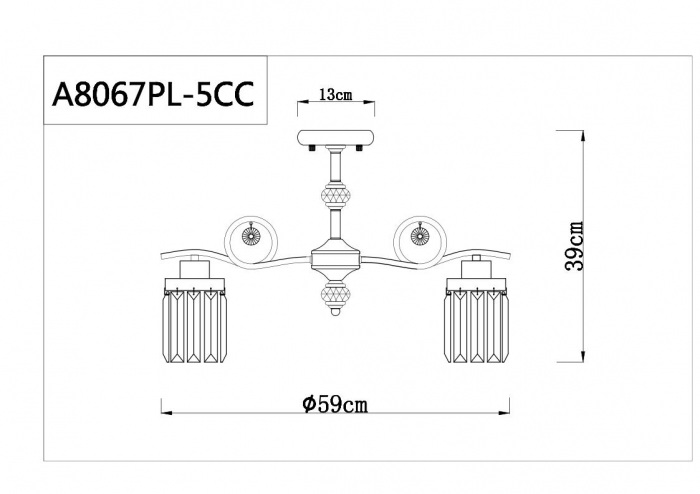 A8067PL-5CC Arte Lamp