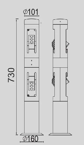 W6142-2-730 Gr Oasis Light