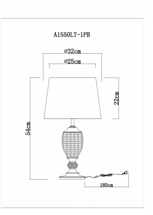 A1550LT-1PB Arte Lamp